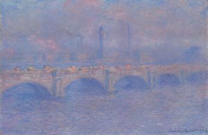 Waterloo Bridge, Sollyseffekt af Claude Monet