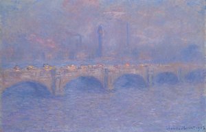 Waterloo Bridge, Sunlight Effect, 1903. af Claude Monet