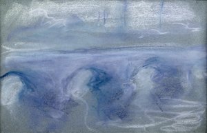 Waterloo Bridge, ca. 1900 (pastel på papir) af Claude Monet