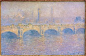 Waterloo Bridge, soleffekt (Waterloo Bridge, Sonne) af Claude Monet