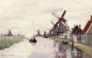 Vindmølle i Holland, 1871 af Claude Monet