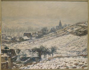 Vinter i Giverny, 1885 af Claude Monet