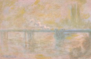 Charing Cross-broen, London af Claude Monet