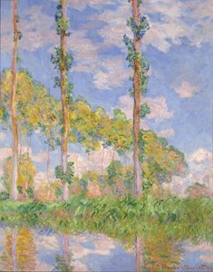Popler i solen af Claude Monet