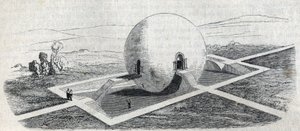 Projekt af et gårdvagthus af Claude Nicolas Ledoux (1736-1806).