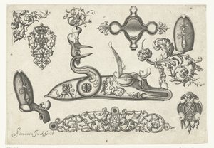 Ti motiver Plusieurs pieces et ornaments Darquebuzerie (serietitel) af Claude Simonin