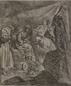 Tilbedelse af kongerne af Claude Vignon