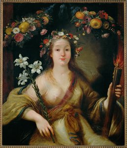 Flora ... (maleri på lærred) af Claude Vignon