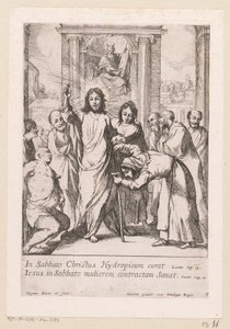 Helbredelse af den lamme mand og den skæve kvinde på sabbatten Miracula Domini Nostri Jesu Christi (serietitel) Kristi mirakler (serietitel)