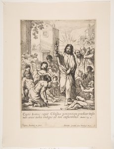 Helbredelse af svagelige Jesus Kristus helbreder mange syge mennesker i Galilæa. af Claude Vignon