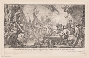 Sankt Laurentius martyrium af Claude Vignon