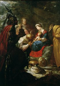 Magiernes tilbedelse, ca. 1619 af Claude Vignon