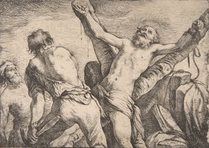 Sankt Andreas Martyrium, 1623. af Claude Vignon