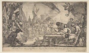 The Martyrium of St. Lawrence, ca. 1627. af Claude Vignon