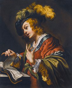 Den unge sangerinde af Claude Vignon