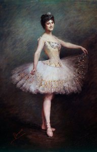 Portræt af Carlotta Zambelli (1875-1968), italiensk danser og pædagog. Maleri af Claudie Chamerot Viardot (1800-tallet). 1897 Paris, Operabibliotek af Claudie Viardot