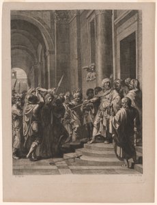 Jesus svøbt i tåbernes kappe, planche 12 fra The Passion of Christ