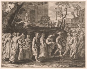 Bryllupsprocessionen, planche 15 fra Pastorales