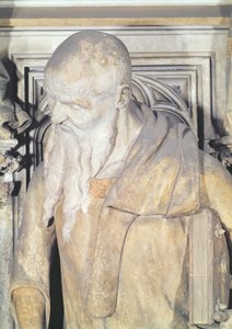 Moses Brønd, detalje af Esajas fra den sekskantede piedestal, 1395-1404 sten