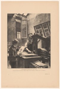 Bogtrykker Liénard og hans søn L