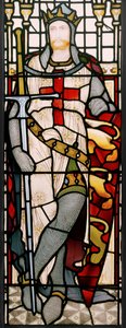 Richard I, detalje fra et vindue i den store sal, 1867-71 (farvet glas)