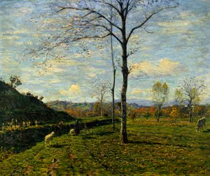 Slutningen af oktober af Clemente Pugliese Levi (1855-1936) af Clemente Pugliese Levi