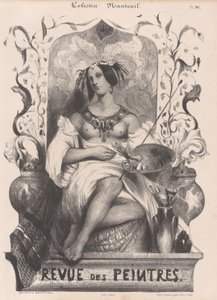 Titelblad til Revue de Peintres, 1835. af Célestin Nanteuil