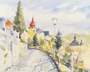 Salzburg Nonntal (wc på papir)