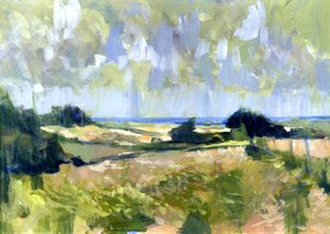 Sutton Downs View, 2007 (akryl på tavle)
