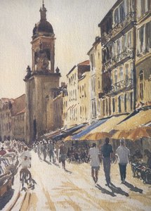 La Rochelle - Porte de la Grosse Horloge af Clive Wilson