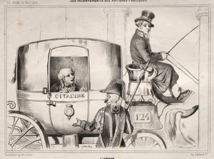 Nyheder: Ulemperne ved offentlige biler: Lurbaine, 1839. af Clémente Pruche