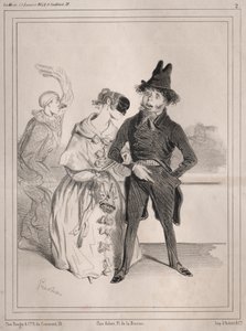 Carnival Pochades: Det er enestående! hun fortæller mig, at jeg er Philibert Désormeaux, og at jeg passerer for en imbecille!! ....hvor fanden vidste hun det? af Clémente Pruche
