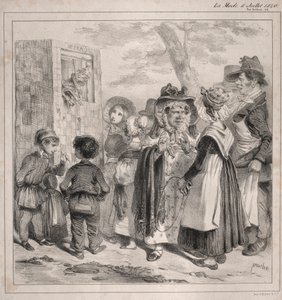 Ser du min kære! det er politiet, der får disse dukker til at spille, for at aflede..., 1840.