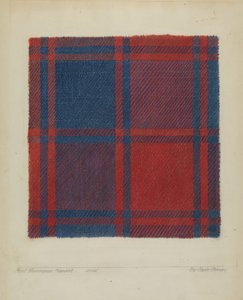Plaid hjemmespundet betræk