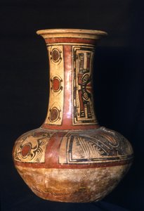 Højhalset krukke, Early Cocle phase, 700-800 AD (keramik) af Cocle Culture