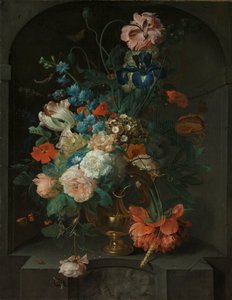 Stilleben med blomster af Coenraet Roepel