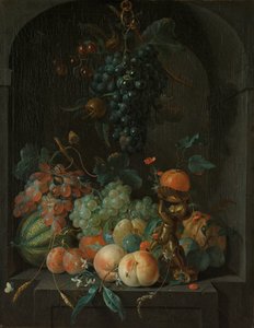 Stilleben med frugt af Coenraet Roepel