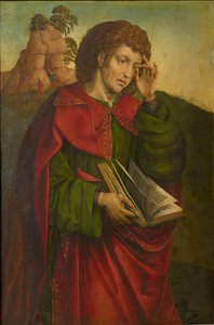 Sankt Johannes evangelisten græder, ca. 1500. af Colijn de Coter