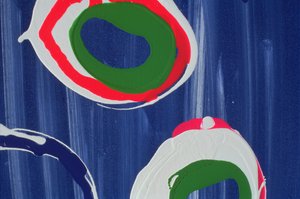 Detail (Young Flying Fish VI) 1996 (akryl på lærred)