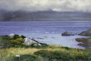 Udsigt fra Lamlash, 1882 af Colin Hunter