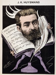 Tegnefilm af Joris Karl (Joris-Karl) Huysmans (1848-1907) - i "Nutidens mænd". af Coll Toc