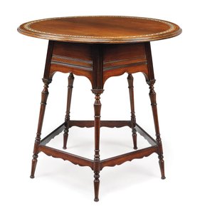 Victoriansk cirkulært bord, ca. 1870