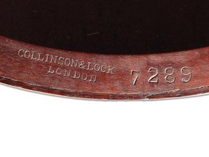 Victoriansk indlagt lejlighedsbord, detalje, ca. 1880 (palisander og elfenben)