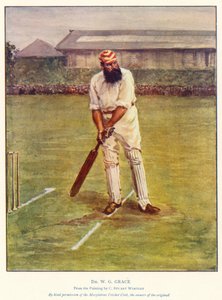 Dr W G Grace (farve litho)