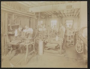 Dressler & Co. filmlaboratorium med mænd, der arbejder, New York af Company Byron