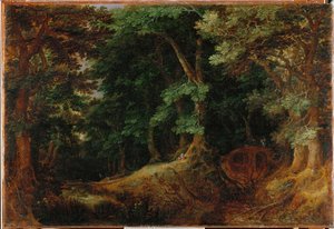 Wooded Landscape (maleri på lærred)