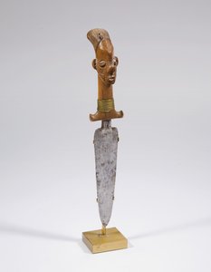 Mangbetu kniv (træ og metal)