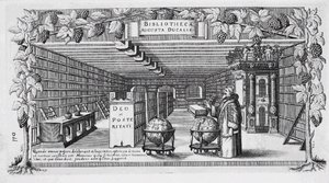 August von Brunswick-Lüneburg i hans bibliotek, 1650 af Conrad Buno