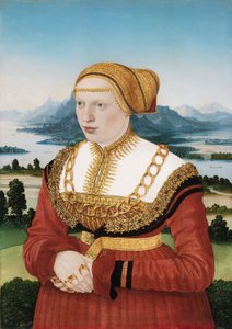 Portræt af Katherina Knoblauch (1513-1542) af Conrad Faber von Kreuznach