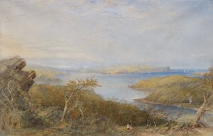 North Head fra over Balmoral, Sydney Harbour af Conrad Martens